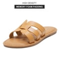 thumbnail image 2 of Sandalias Mazeskin Memory Foam H-Band para mujer, piel beige, 2 of 6