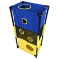 thumbnail image 2 of Pet Life ® 'Kitty-Square' Collapsible Travel Interactive Kitty Cat Tree Maze House Lounger Tunnel Lounge, 2 of 3
