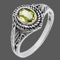 thumbnail image 6 of Natural Peridot 925 Sterling Silver Ring s.6 Jewelry DGR1131_E_6 R-1044, 6 of 7