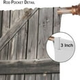 thumbnail image 4 of Rustic Curtains for Bedroom, Old Barn Door Wooden Board Living Room Curtains, Rural Hardwood Farmhouse Western Retro Drapes 2 Panel Sets,84x84 Inch, 4 of 4