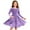 Purple, variant on Girls Christmas Dresses, Dancing A-Line Long Sleeve Princess Party Dresses Purple Size 12-13 T