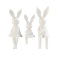 thumbnail image 4 of 3 uds estatuas de la familia de conejos figuritas figura de Animal escultura de para inauguración de la casa salpicadero de coche estanterías Blanco Macarena Estatuilla Escultura, 4 of 8