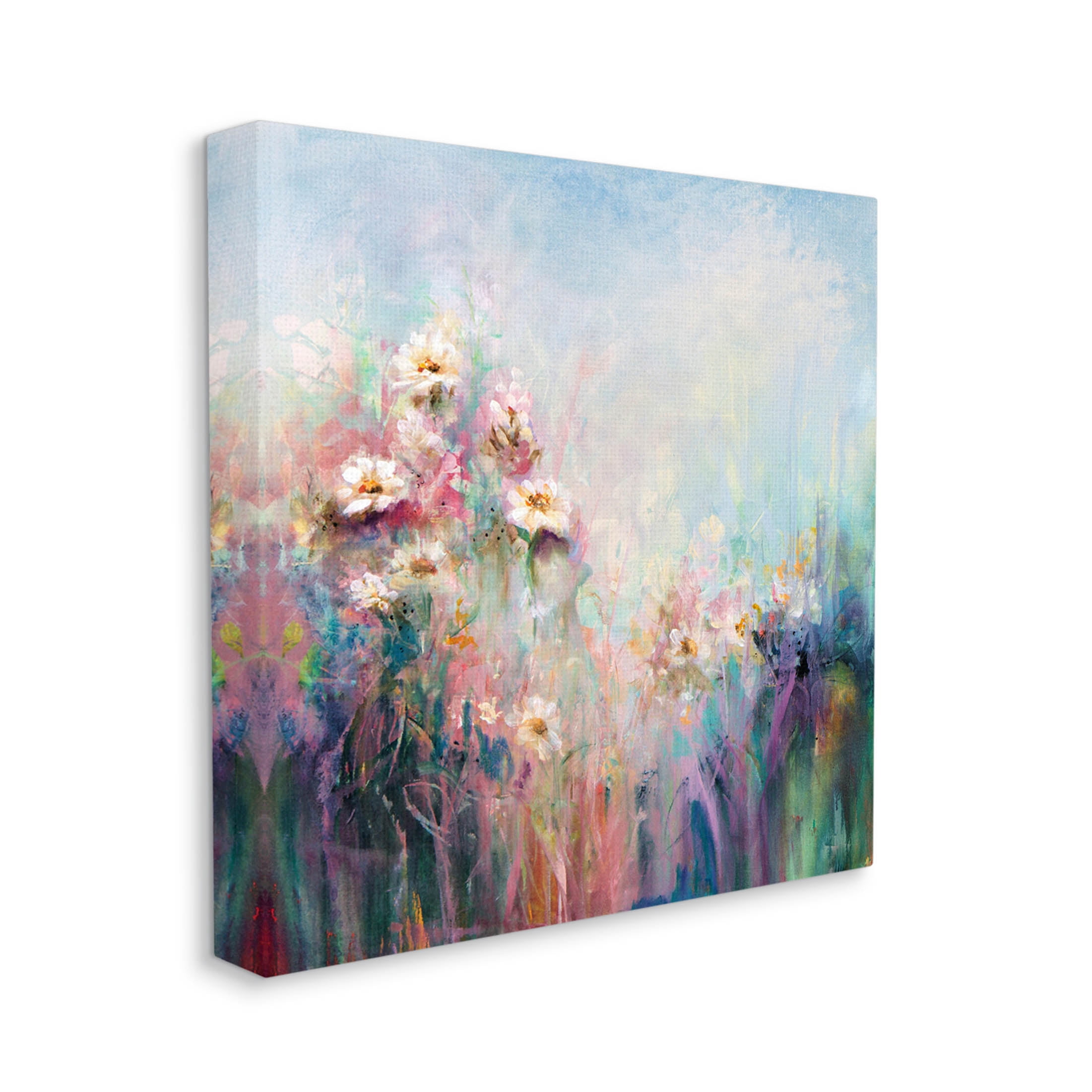 Stupell Industries Abstract Flower Garden Blooming Hues Painting Gallery Wrapped Canvas Print Wall Art, Design by Karen Hale