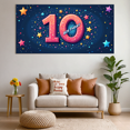 thumbnail image 5 of LUUFILx Happy 10th Birthday Pixel Style Starry Background Banner Party Supplies Birthday Decoration Photography Props Backdrop Decorations, 5 of 8