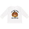 thumbnail image 3 of Inktastic Turkey Here For The Pie Boys or Girls Long Sleeve Toddler T-Shirt, 3 of 5