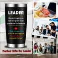 thumbnail image 6 of Leadership Gifts for Women Men,Thank You Gifts for Leader Boss Mentor Supervisor, Leader Appreciation Gifts for Boss,Leader Definition Tumbler Gifts 20 oz, 6 of 6