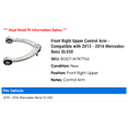 thumbnail image 2 of Front Right Upper Control Arm - Compatible with 2013 - 2016 Mercedes-Benz GL550 2014 2015, 2 of 2