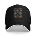 thumbnail image 2 of Washed Men's Baseball Cap Fun to Ride a Motorcycle Biker Trucker Snapback Caps Dad Hat Motorcycle Golf Hats Navy Blue One Size, 2 of 5