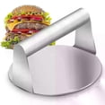 thumbnail image 1 of Prensa de acero inoxidable para hamburguesas, prensa circular para carnes, molde para embutidos, accesorios de cocina., 1 of 5