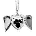 thumbnail image 1 of Song Music Drum Kit Energy Alas de ángel collar colgante regalo de moda Unbranded M, 1 of 3