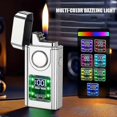 thumbnail image 5 of Double Fire Windproof Lighter Digital Display Intelligent Induction Direct Flames Lighter for Men Male, 5 of 5