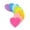 8 Pads, variant on Heart Shape Sticky Notes 8 Color Bright Colorful Sticky Pad 30 Sheets/Pad Self-Sticky Note Pads