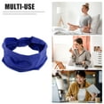 thumbnail image 3 of Unique Bargains Headbands Polyester Cotton Sweatbands Stretchy Moisture Wicking Headband for Sports Deep Blue 1 PCS, 3 of 6
