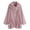 Pink, variant on Womens Long Sleeve Cardigan Winter Solid Fuzzy Fleece Open Front Hooded Jacket Casual Plus Size Lapel batwing Coats Outerwear with Pocket Fall