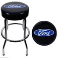 thumbnail image 1 of PlastiColor  Ford Garage Bar Stool, Blue & Black, 1 of 1