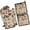 Brown Mushroom Specimen, variant on Brown Mushroom Specimen Beige Pattern Kitchen Oven Mitt and Pot Holder Sets 2 Pcs for Baking, Cooking and Grilling, Heat Resistant Up To 392 °F