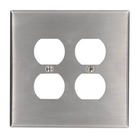 WALLPLT DPLX 2G SS (Pack of 1)