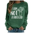 thumbnail image 2 of Shadoumai Jesus Crewneck Sweatshirts Women Christian Letter Print Shirts Casual Fall Long Sleeve Pullover Oversized Winter Clothing, 2 of 6