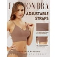 thumbnail image 3 of Livona 3 Pack Sports Bras for Women- Wireless Soft Workout Bra, Padded Fitness Bralette, Comfort Crop Cami Tank S-XXL, 3 of 6