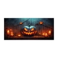thumbnail image 1 of Halloween Garage Door Banner with Festive and Quirky Decorations Hanging This Banner Becomes Effortless Due to Its User Friendly Installation Mechanism., 1 of 1
