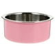 thumbnail image 1 of Comedero para mascotas de acero inoxidable, cuenco de alimentación para colgar, suministros para mascotas para perros y gatos (rosa, tamaño S), 1 of 5