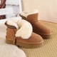 thumbnail image 3 of Botas Cortas Botines Tobillo Nieve Forro Piel Sintética para Mujer Interior Y Exterior, 3 of 9