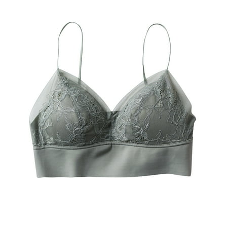 

Female Ring Free Cup Chest Bras Camisole Vest Women Comfortable Underwear
