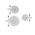 thumbnail image 5 of BalsaCircle 6 White Carnations 12" 16" 20" Large Tissue Paper Flowers Wall Backdrop Party, 5 of 5