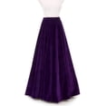thumbnail image 2 of Ladies Long Purple Velvet Umbrella Skirt – Evening Skirt Elastic Waistband Comfortable Fit, 2 of 4