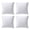 18x18 Inch-4, variant on Virgin Fiber Pillow Inserts  Microfine Square Throw For Bedroom Study Chair 20x20 Inches Pack Of 4