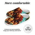 thumbnail image 6 of KLL Cool Camel Oasis Vibes Pattern Adult Unisex Cozy Slippers,Fuzzy Slip-on Slippers TPR Sole Slippers Comfort Plush Home Footwear for Indoor & Outdoor-37/38, 6 of 7