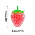 thumbnail image 3 of Coollooc Strawberry Squeezable Toys, Sticky Fruit Fidget Sensory Toys, Stress Balls for Adults, Stress Relieving Fur Ball, Anxiety Stress Relief Party Favor Gifts for Adults(B), 3 of 9