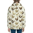 thumbnail image 6 of Rocae Chicken Cartoon for Zip Up Hoodies for Teen Sweatshirt with Hood-Small, 6 of 6