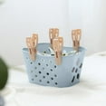 thumbnail image 4 of Darzheoy 30 Pcs Plastic Clothespins Clothing Clips Pegs with Storage Basket, Multifunction Windproof Clothing Towel Clips for Clothesline Hangers, 4 of 6
