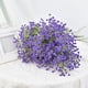 thumbnail image 2 of Merry Christmas 10 Pcs Fake Flowers Gypsophila Bouquet Fall Flowers Artificial For Decoration, Real Silk Flower For Wedding Christmas DIY Party Home Garden Offices, 2 of 7