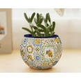 thumbnail image 2 of Macetero 3D Piece Relax Retro Tiles pequeños redondos K1104, 2 of 9