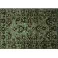 thumbnail image 1 of Ahgly Company Machine Washable Indoor Rectangle Abstract Turquoise Blue Modern Area Rugs, 6' x 9', 1 of 4