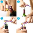 thumbnail image 3 of Sacacorchos Mirage con llave para vino, abridor de vino con doble bisagra, sacacorchos para camareros, arcoíris, dorado y oro rosa, 3 unidades, 3 of 7