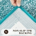 thumbnail image 3 of Findosom 3pcs Bathroom Rugs Set with U-Shaped Mat, Non Slip, Quick Drying, Ultra Soft and Water Absorbent Bath Rug Mat Carpet Machine Washable 20"x32"+20"x59"+U Shape 20"x24" Aqua, 3 of 7