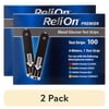 (2 pack) ReliOn Premier Blood Glucose Test Strips, 100 Count