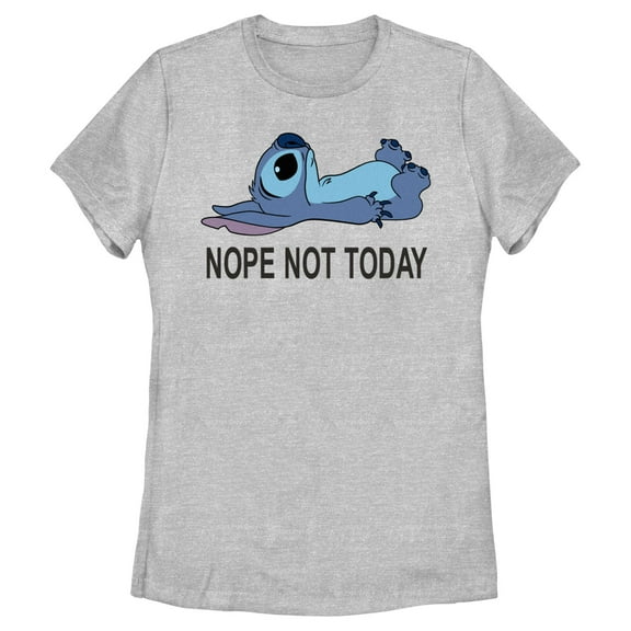 Women's Lilo & Stitch Nope Not Today Graphic Tee Athletic Heather 2X Large