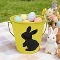 thumbnail image 1 of Yusimy Easter Colorful Iron Rabbit Candy Bucket for Easter Party Home Decor, 1 of 6