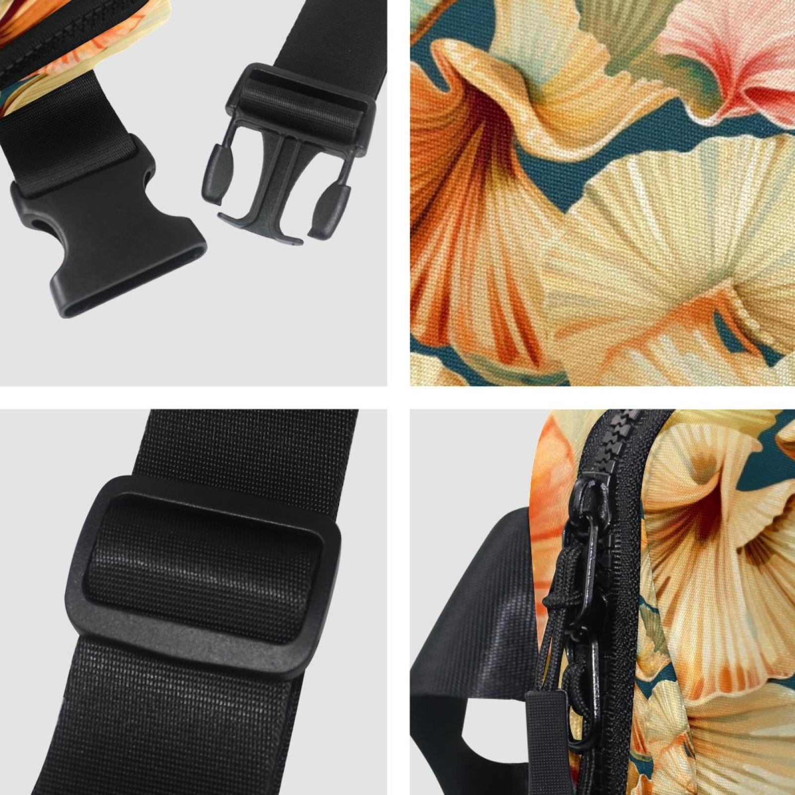 Seashell Money Belt Waist Bag Fanny Pack - Lightweight Adjustable with Extension Strap Unisex