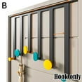 thumbnail image 7 of Irregular Modern Wall Mounted Coat Hooks, Colorful Wooden Wall Mounted Rack, Fashionable Clothes Coat Hat Storage Hanger with 5 Pegs Wall Hooks, Space-Saving Coat Hanger for Coats, Hats, Scarves, Key, 7 of 7