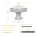thumbnail image 4 of 4PCS Round Cute Bunny Rabbit Cabinet Fluorescence Knob Glowing in the Dark Furniture Drawer Pulls Handle with Screws, 4 of 5