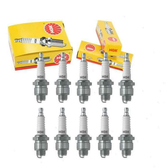 10 pc NGK 3810 Standard Spark Plugs for 292 3012 312 3423 353 353DP 4040 A1 A1C A1CU A1X A21X A901 AT1 AZ901 M41K MC41 MC42 TC42 UJ2J W24S W24S-U Ignition Wire Secondary