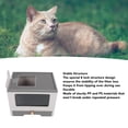thumbnail image 3 of Foldable Cat Litter Box with Lid, Large Space Collapsible Enclosed Cat Potty with Pull Out Drawer, Stable Structure Easy to Clean, Drawer Type Toilet for Adult Cat Kitten, 3 of 7