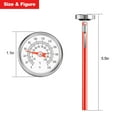 thumbnail image 6 of Pocket Instant Read Meat Thermometer Stainless Steel Stem Cooking Thermometer Large Dial Candy/Deep Fry Thermometer with Protective Storage Sleeve for Meat Milk Tea Coffee 2Pcs, 6 of 6