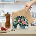 thumbnail image 2 of Yayeee Napkin Holder for Table Kitchen Paper Tissue Organization, Green Floral, 2 of 8