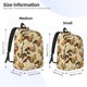 thumbnail image 2 of Fotbe Cute Squirrel with Green Leaves Mochila de Lona con Estampado, Mochila Duradera, Mochila Versátil de Alta Calidad, Mochila Compacta Vintage-Small, 2 of 5